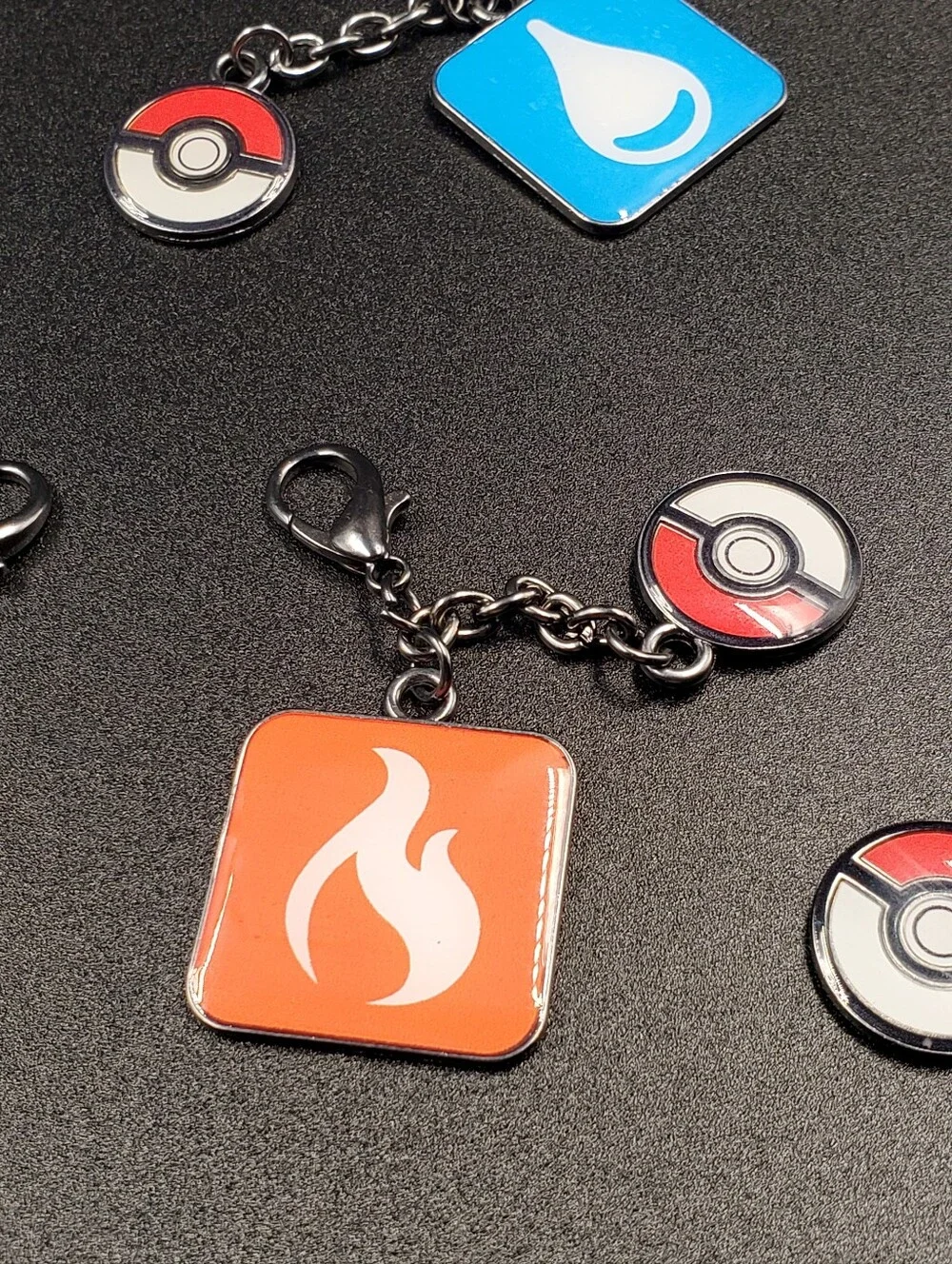 Pokemon Target Keychains Charm Elements Set of 4 New Unused (J1)